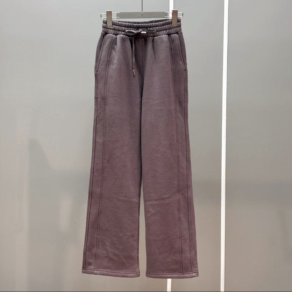 Scuba Mid-Rise Wide-Leg Pants