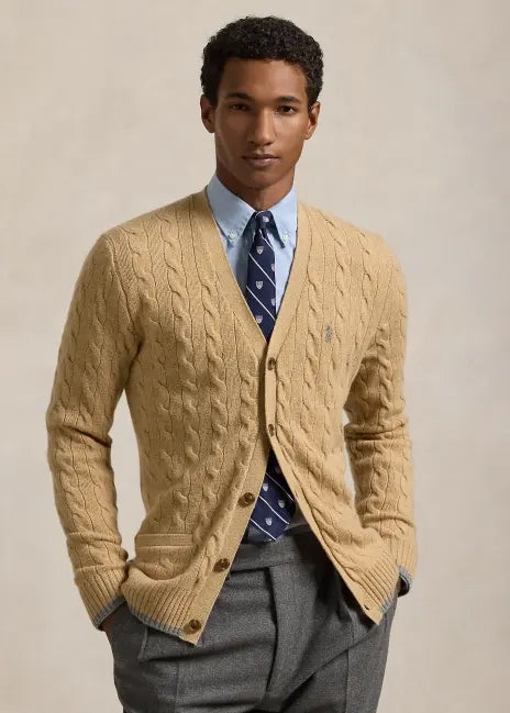 Cable-Knit Cotton Cardigan