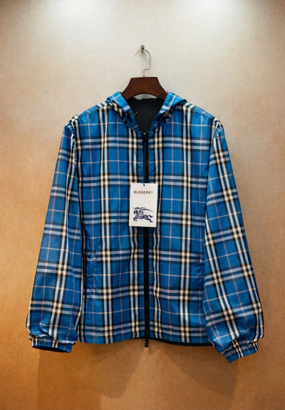 Burberry Reversible Vintage Check Hooded Jacket