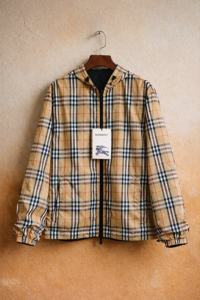 Burberry Reversible Vintage Check Hooded Jacket