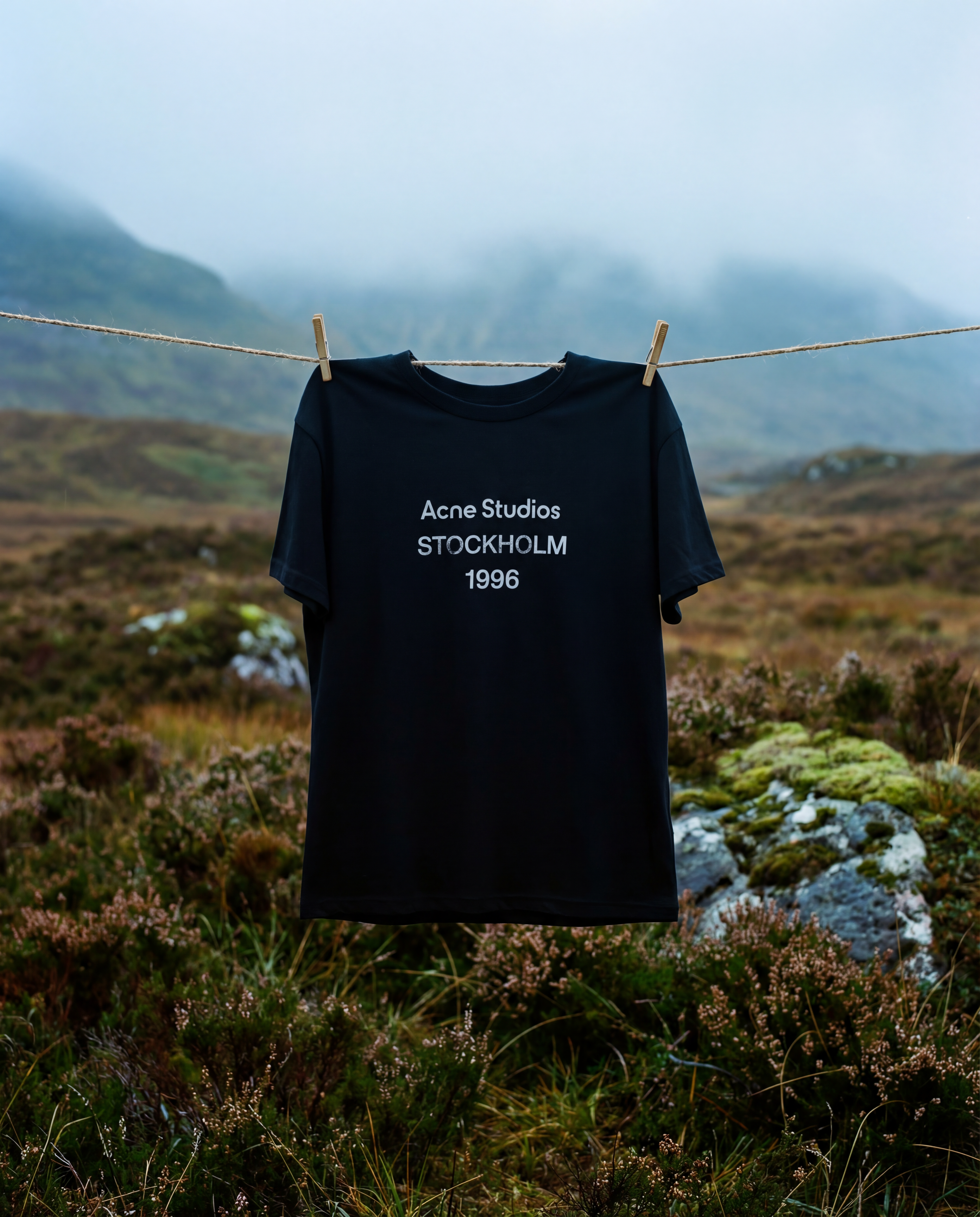 Acne Studios Logo T-shirt - Relaxed Fit (Cropped)