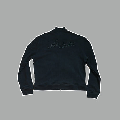 Zip-up sweatshirt | Faded Black & Deep Blue