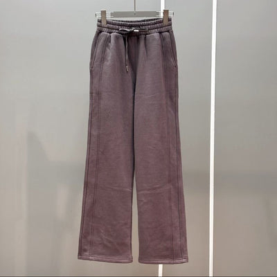 Scuba Mid-Rise Wide-Leg Pants