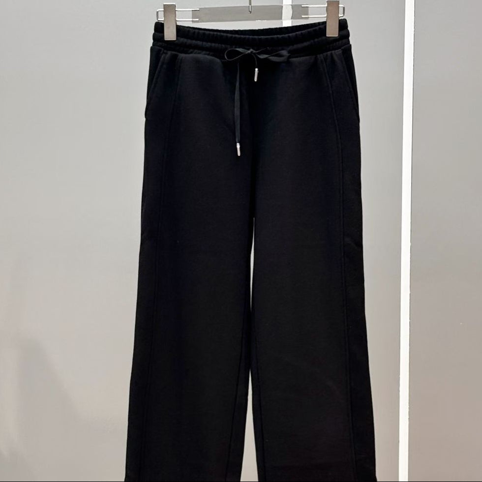 Scuba Mid-Rise Wide-Leg Pants