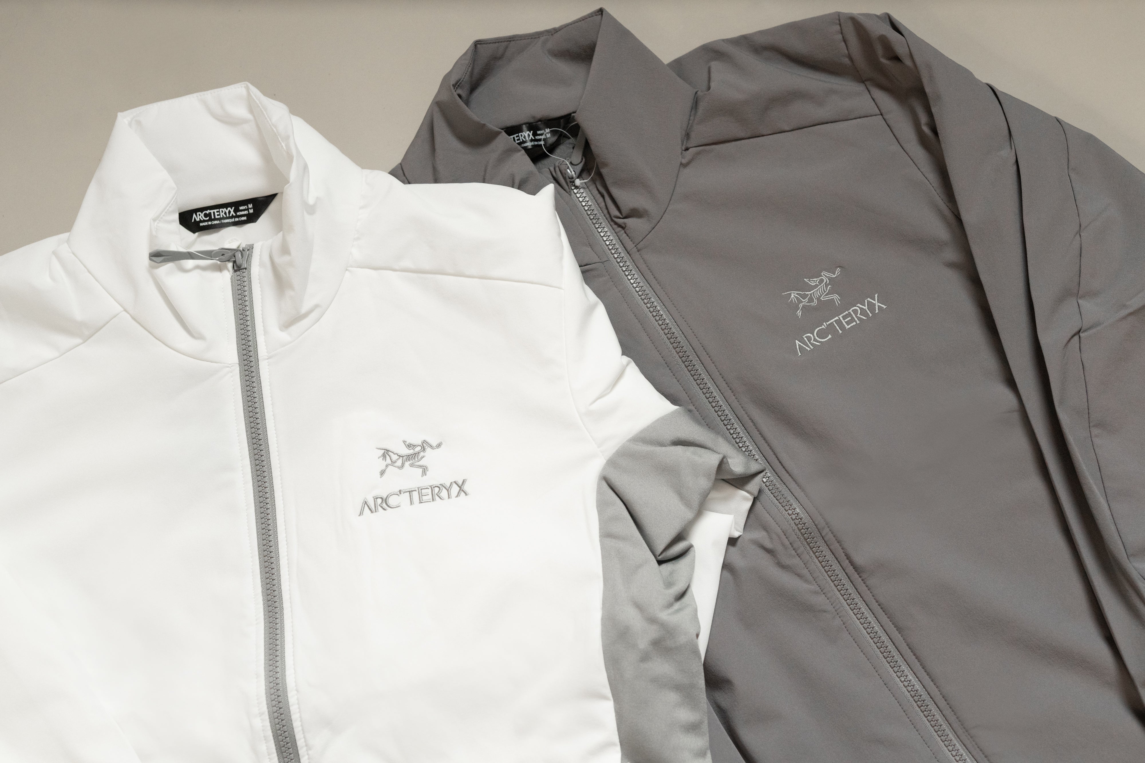 Atom Jacket | White & Grey