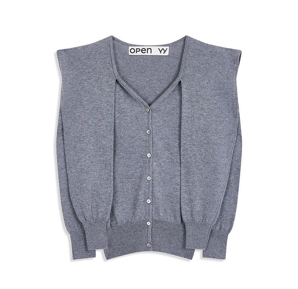 Sleeve layered cardigan