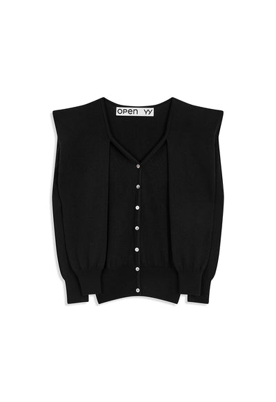 Sleeve layered cardigan