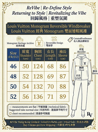 Louis Vuitton Monogram Reversible Windbreaker