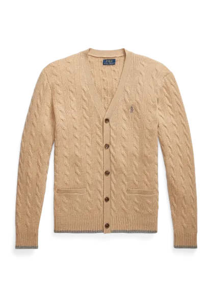 Cable-Knit Cotton Cardigan